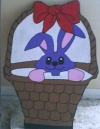 Blue Bunny In Basket