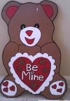 Brown Bear w/ Red Heart & Lace